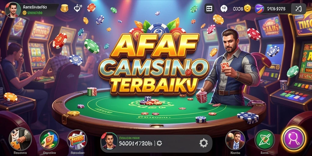 Screenshot utama AFAF menampilkan gameplay Kasino yang mengasyikkan.