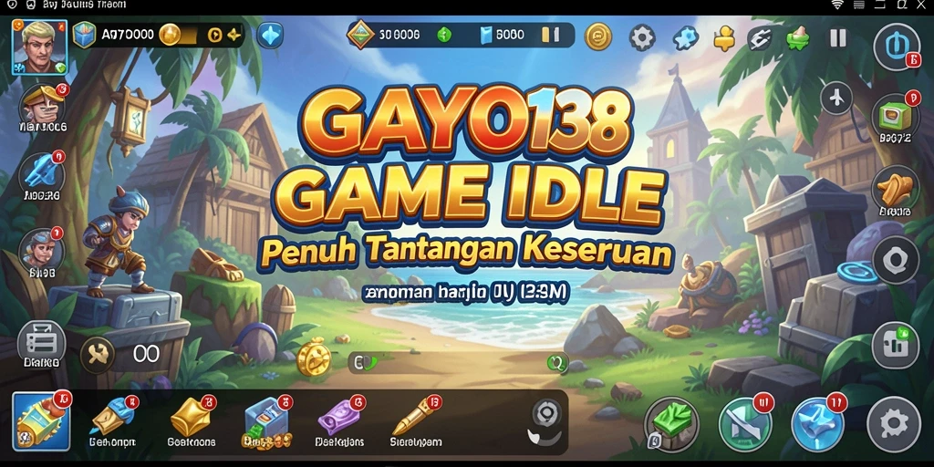 Tampilan gameplay GAYO138 menampilkan dunia yang penuh warna dan karakter yang menawan.