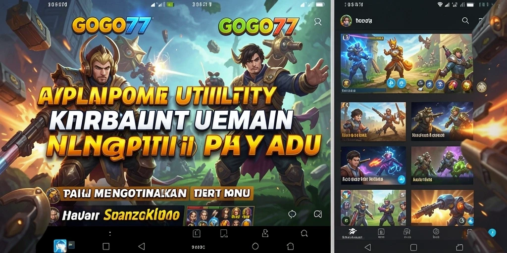 Tampilan antarmuka GOGO77 yang modern dan fungsional.