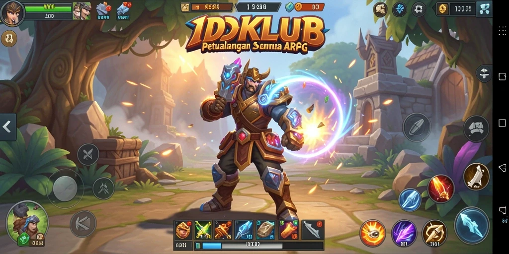 Tampilan menakjubkan dari gameplay ARPG di IDKLUB.