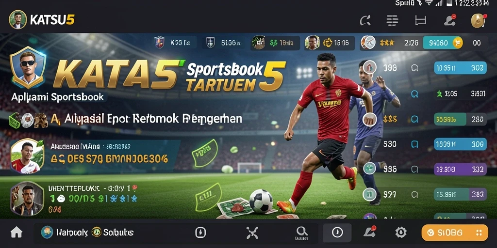 Tampilan seru dari gameplay KATSU5 dalam taruhan olahraga.