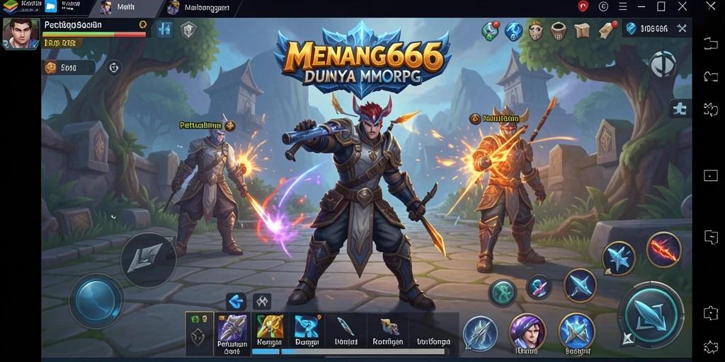 Tampilan menakjubkan dari gameplay MMORPG MENANG666.