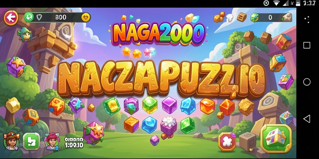 Screenshot menampilkan gameplay seru dalam NAGA2000 yang penuh tantangan.
