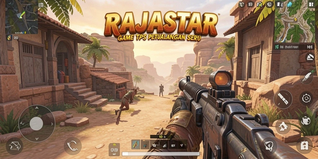 Tampilan menarik dari gameplay menegangkan di RAJASTAR.