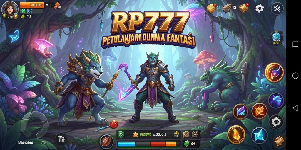Gameplay RP777 yang menakjubkan di dunia petualangan yang luas.